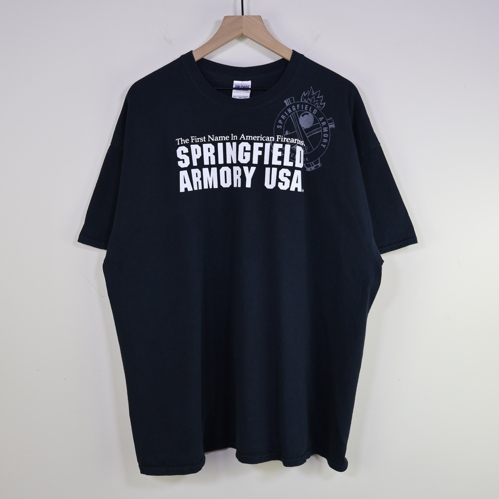 Springfield Armory USA Bring Enough‎ Gun T-Shirt 2XL Tactical Black Tee